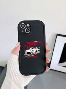 1入組奢華時尚跑車磨砂手機殼，印有跑車圖案，適用於 IPhone、IPhone 11、IPhone 13、IPhone 15、IPhone 15 Pro Max、三星 Galaxy S24 Ultra - 彩色 - 查看 1