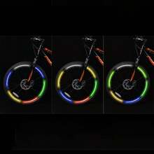 1pc Bicycle Reflective Sticker, Wheel Rim Or Tyre Reflective Sticker, 26 Inch Mtb Bike Rim Wheel Reflective Decal - Yellow - View 6