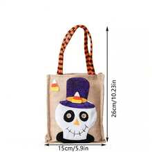 1pc Black Cat Design Halloween Gift Bag - black cat - View 2