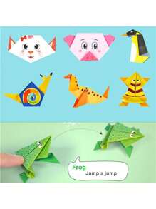54 Sheets Of Creative Diy Colorful Origami Paper Set For Children Kindergarten Handcraft Material - Apricot - View 3