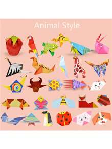 54 Sheets Of Creative Diy Colorful Origami Paper Set For Children Kindergarten Handcraft Material - Apricot - View 4