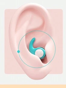 1pc Super Soundproof Silicone Sleep Aid And Noise Reduction Earplug For Sleeping