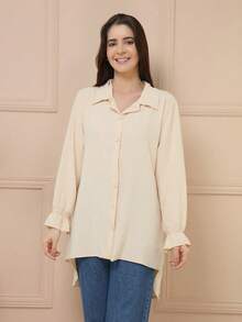 Women Blouses - Màu Khaki - Xem 2
