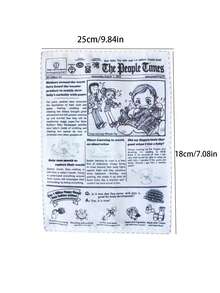 1pc Randomly Sent Pet Sound Toy, With Rustle Paper And Newspaper Design, Stress Relief - Multicolor - View 4