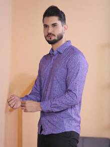 Men Shirts - Màu tím  Violet - Xem 2