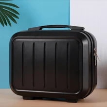14-Inch Mini Portable Cosmetic Bag For Women, With Handle, Can Be Used As A Toiletries Organizer Or Carry-On Luggage Travel Storage Case Suitcase Travel Accessories Travel Essentials School Supplies Cosmetic Case Make Up Bag Travel Organizer Hand Luggage For College For Travel Holiday Vacation Honeymoon Cruise Back To School For Men And Women Students