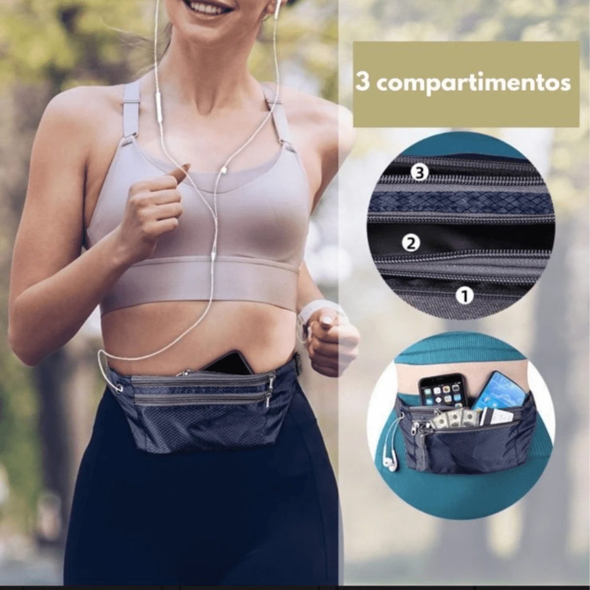 Men Waist Bags - Negro - Ver 1