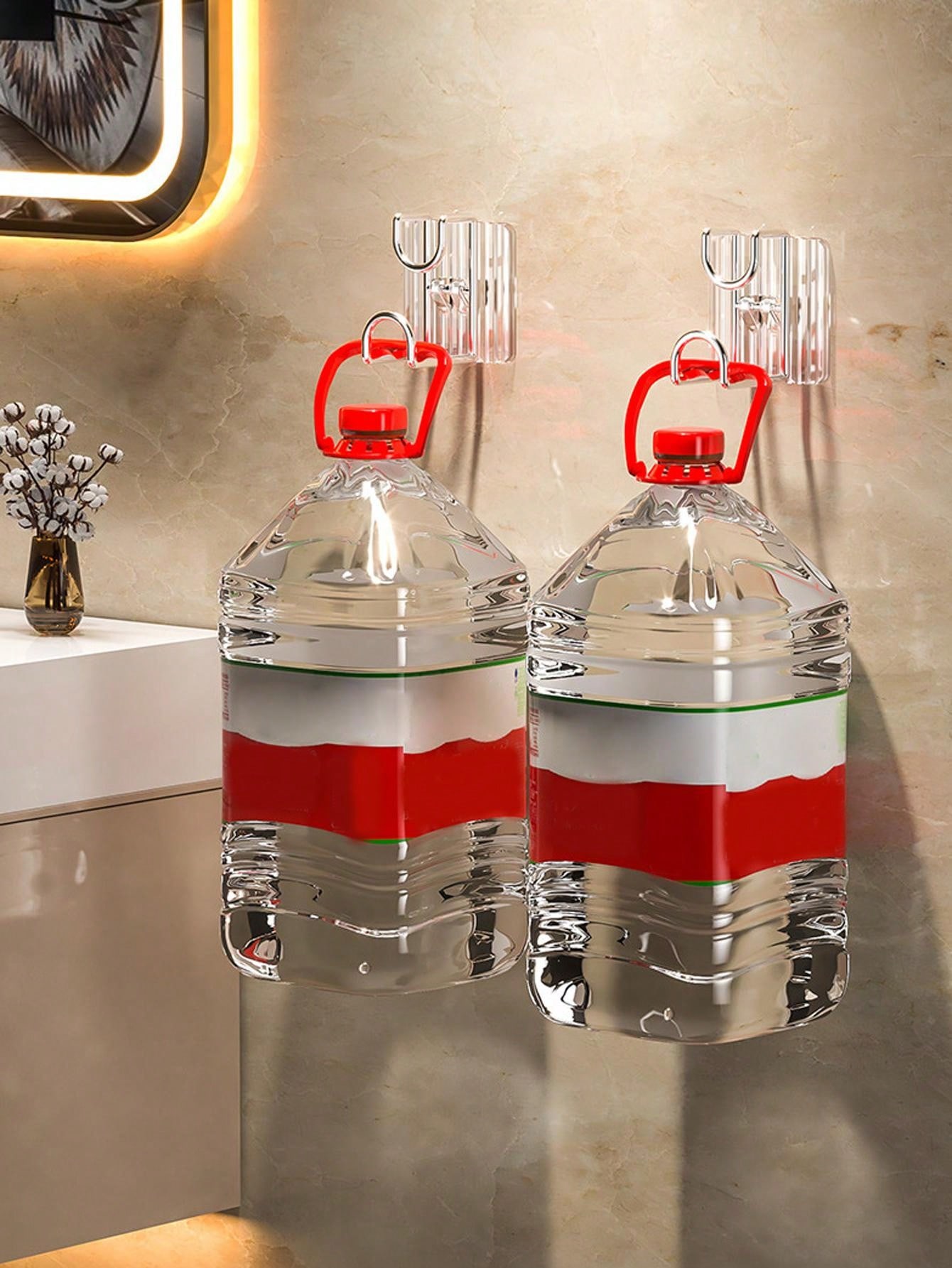 Luxury Face Basin Storage Rack And Hook, Space Saver With No Drilling