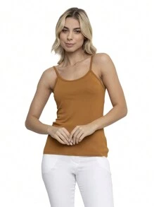 Women Tank Tops & Camis - 駝色 - 查看 1