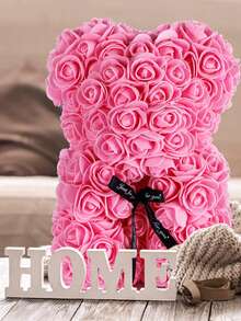 永恆的玫瑰熊情人節禮物pe泡沫花熊創意擁抱玫瑰熊 - 粉色 - 查看 8