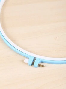 1pc 32cm Blue Plastic Embroidery Hoop - Blue - View 4