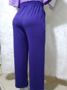 Women Pants - 淺灰紫 - 查看 2