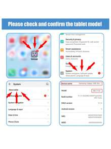 與三星Galaxy S6 Lite P610 P615 A7、A7 Lite、A8.0、A10.1、A10.5 Tab A8 X205 X200 PU平板電腦套相容的智慧型保護套 - 紫色 - 查看 10