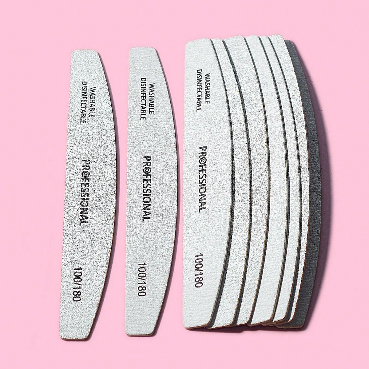5Pcs Crescent Shape 100/180 Grit Wood Nail Files Double Sided Emery Board Washable Emery Boards Reusable Nail Buffers Manicure Tools For Natural Nails Home And Salon Use Nail Sanding Block File,Nail Supplies,Nail Tools,Nail Art Tools,Back To School,Nails,Nail Tools For Press On Nails