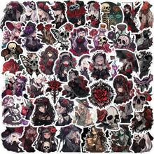 50pcs Gothic Rose Girl Graffiti Stickers For Decorating Mobiles, Laptops, Suitcases, Notebooks - Apricot - View 5