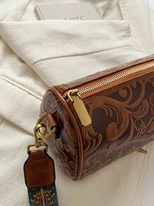 Túi Crossbody Nữ Đồ họa Tất cả trên in Có thể điều chỉnh được - màu nâu - Xem 8