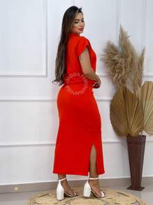 Women Two-piece Outfits - trái cam - Xem 2