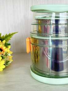 TUPPER/LONCHERA TERMICA ACERO INOXIDABLE PARA ALMUERZO ESCOLAR, ALTA CAPACIDAD. - Verde - Ver 2