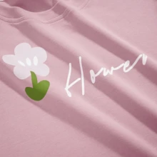 女性秋天長袖莫代爾家庭服裝套裝 - 粉色 - 查看 7