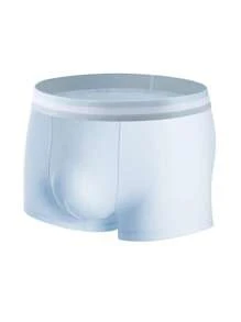 3pcs Men's Breathable, Perspiration-Wicking, Fashionable, Personalized, Slim-Fit Boxer Shorts/Panties For Sports And Daily Wear - Multicolor - View 2