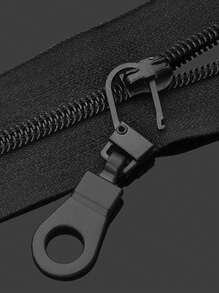 4 件/套圓孔金屬拉鍊拉頭顏色隨機,可拆卸用於更換包袋、鞋子、衣服的拉鍊,包括小鎖拉頭 - 黑與白 - 查看 2