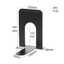 2 chiếc giá sách độc lập hoàn toàn bằng kim loại, giá sách đơn giản và sáng tạo để bàn hoặc giá đỡ, thích hợp cho học sinh hoặc người lớn - Nhiều màu - Xem 2