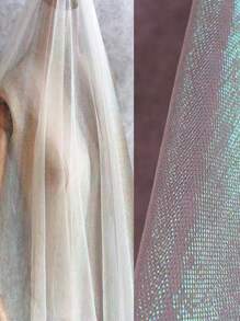 1 Miếng Biến đổi dần Hai màu Lưới Chất vải , Laser Kết cấu Nhìn xuyên qua Chất vải Chân váy dài Khăn choàng Creative Thủ công Chất vải - Nhiều màu - Xem 1