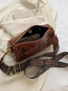 Túi Crossbody Nữ Đồ họa Tất cả trên in Có thể điều chỉnh được - màu nâu - Xem 10