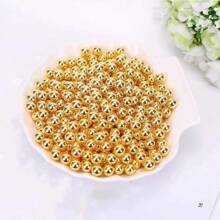 200入組 Diy 鑽孔珠子,用於首飾製作、項鍊、手鍊、腳鍊裝飾 - 金色 - 查看 6