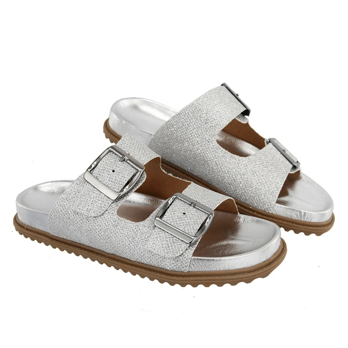 Women Platforms & Wedge Sandals - 銀色 - 查看 1