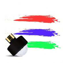 2pcs Car Atmosphere DJ Light,USB Mini Disco Light, Mini Portable Stage DJ Strobe Light, LED Car USB Ambient Light, Starry Sky Light With Voice Control - Black - View 4