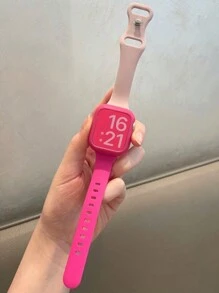 2入組粉色柔軟矽膠運動手錶表帶和1入組矽膠手錶表殼，適用於Apple Watch 38mm / 40mm / 41mm / 42mm / 44mm / 45mm，兼容Apple Watch Series SE / 8 / 7 / 6 / 5 / 4 / 3 / 2 / 1，智慧手錶配件 - 彩色 - 查看 5