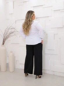 Plus Size Tank Tops & Camis - trắng - Xem 2