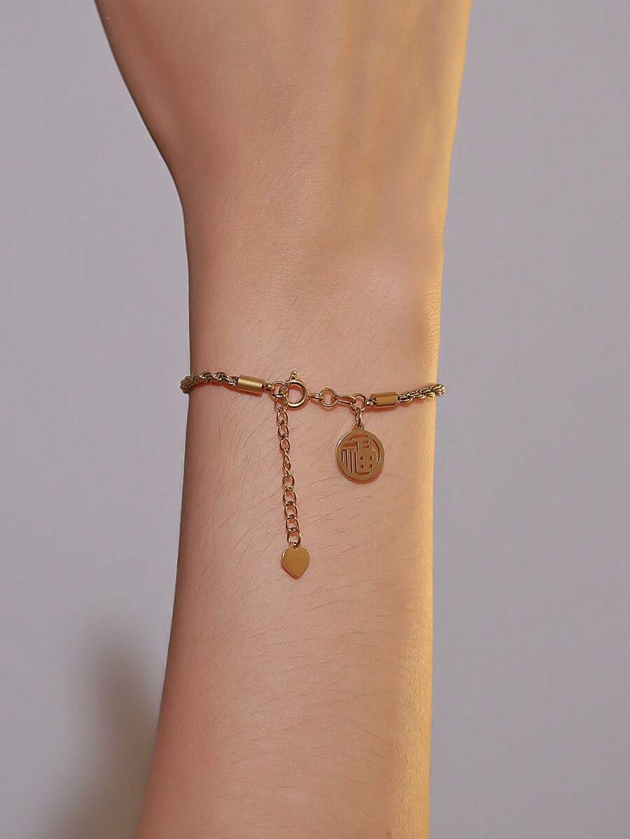 18kgp不鏽鋼女士手鐲22cm 1件