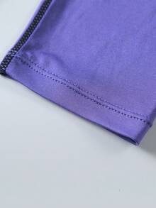 Boyfriend Style Men's Compression Gym Outdoor Sports Fishing Cycling Hiking Casual Breathable Quick Drying Long Sleeve Fitness Shirt, Tight Moisture-Wicking Core Workout Base Layer - Purple - View 5