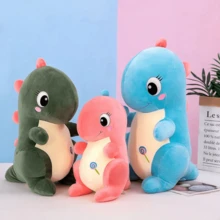Peluche De Dinosaurio Perfecto Para Regalo - Azul - Ver 5