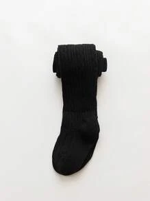 1 件装 女童紧身裤 婴儿 儿童 长筒袜 适合幼儿和小女孩 - 黑色 - 查看 4