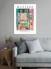 1pc Oil Pictures Canvas Paintings, Matisse Wall Art, Aesthetic Poster Prints, Modern Paintings, Fashion Aesthetic Wall Art, Oil Painting Artwork, Poster Prints, Great For Living Room, Bedroom, Office, Kitchen, Dining Room, Bar Wall Decor, Home Decoration, Idea Gift,No Frame
