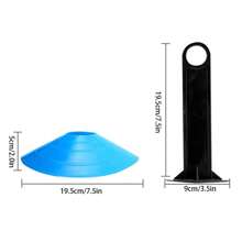 1 Set Football Training Marking Discs (3pcs Each With 5 Colors) With A Plastic Storage Rack, For Cones Saucers Hurdles And Round Markers Football Training Gear Equipment - Multicolor - View 11