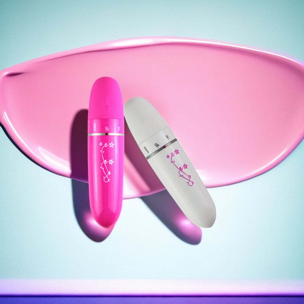 1pc Plastic Eye Massager, Modern White Flower Pattern Relieve Eye Fatigue Massage Pen For Eye