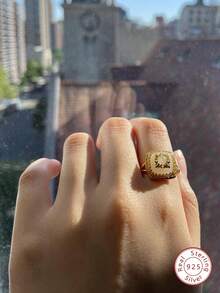 Nhẫn đơn đẹp - Vàng - Xem 4