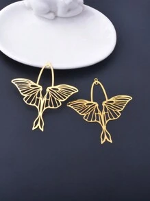 6 Peças De Joias De Latão Dourado Suprimentos De Borboleta E Mariposa De Aço Inoxidável Pingente Para Diy Brincos Artesanais