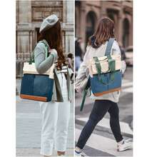 1個usb充電口的返校學生背包,大容量,時尚,透氣,防水,耐磨,防盜,適合旅行,戶外活動,男女皆宜的筆記型電腦