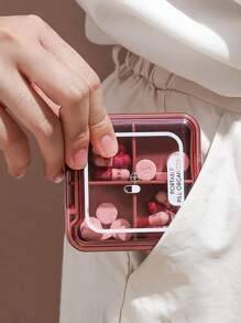 1入組旅行用超大型藥盒,每日兩次藥物組織者,每週xl Am Pm藥盒,1日兩次的藥盒,適用於維他命的超大型日常藥物組織者,大型藥物容器,藥物分配器(彩虹色),適合在旅途中組織藥物,老人可以隨身攜帶藥盒,迷你藥片包裝盒,密封的早晚提醒分裝片劑盒 - 粉色 - 查看 2