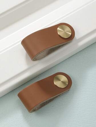 2 st. Modern minimalistisk

 Stil Läder Handtag För Skåp Och Lådor