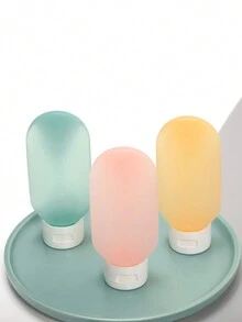 3pcs Leak-Proof Travel Bottles Refillable Squeezable Containers For Shampoo Refillable Container, Travel Bottles Set, Travel Bottles Kit For Shampoo Conditioner Lotion Body Wash, Travel Size - Multicolor - View 4