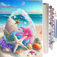 1 件卷起的画布 - 无折痕、成人 DIY 帆布数字丙烯画、成人无框数字丙烯画套装、绘画套装、儿童油画数字、成人爱好和工艺品、钻石画配件、5D 人造钻石艺术、人造钻石画套装、钻石艺术套装、家居装饰套装（16x20 英寸，无框） - 40x50 公分/16x20 英寸 - 查看 4