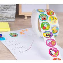 500pcs Kids Cartoon Encouragement Stickers Educational Toys Many Styles Cute Animals Expressions Sticker Children Diy Reward Toy Teacher,Colouring Book Kids,Cool Stickers,Magic Stickers,Kids Toys,Stickers,Kids Stickers,Stuff For Kids,Colouring Books,Smelly Stickers - one-size - View 4