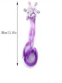 BQURDBU 變色接髮夾,編織髮型彩色繩索頭飾適合女孩