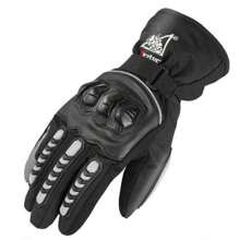 新款冬季保暖防風防水加厚觸摸屏戶外摩托車手套男式女式,非常適合摩托車騎行、滑雪 - 黑色 - 查看 11